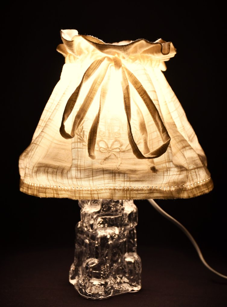 Reijmyre Glasbruk - 台灯 - 冰塔 - 水晶, 钢, 棉 #1.0