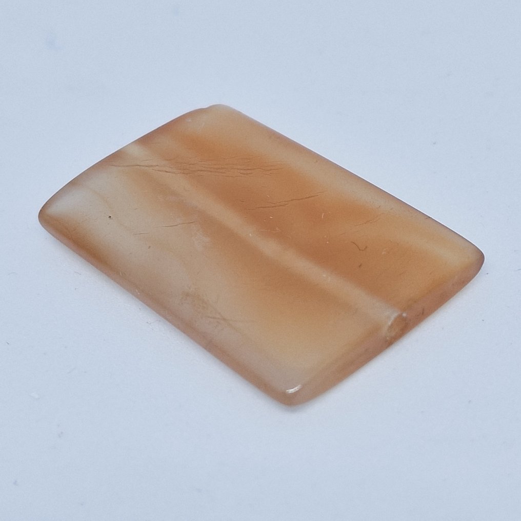 Persanul antic Agat de miere cu bandă naturală Talisman de mărgele - 36 mm #2.1