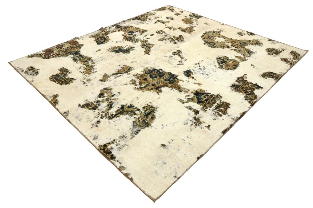 精美復古獨特畢卡索外觀 Jean Wash 波斯 - 小地毯 - 3.09 cm - 2.7 cm #3.1