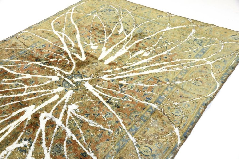 精美复古独特毕加索外观 Jean Wash 波斯 - 小地毯 - 2.84 cm - 1.88 cm #3.1