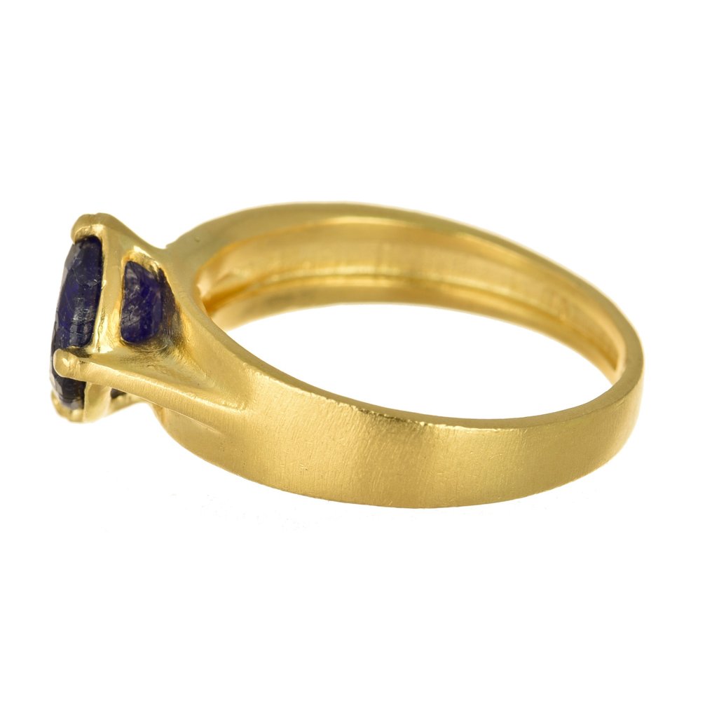 戒指 - 18 克拉 黃金 藍寶石 #2.1