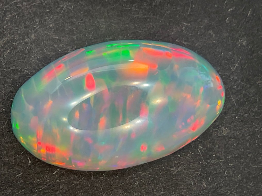 Ottima qualità del colore + bianco + gioco di colori (vivace) opale di cristallo - 3.28 ct #3.2