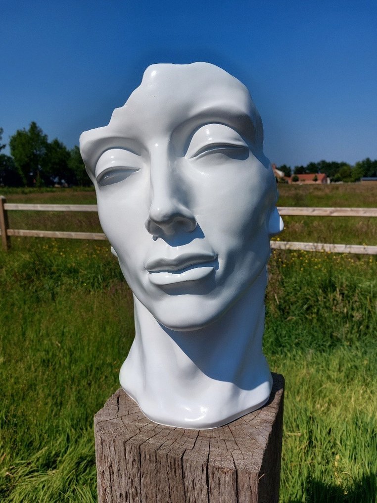塑像, statue head in white color - 50 cm - polyresin #2.1
