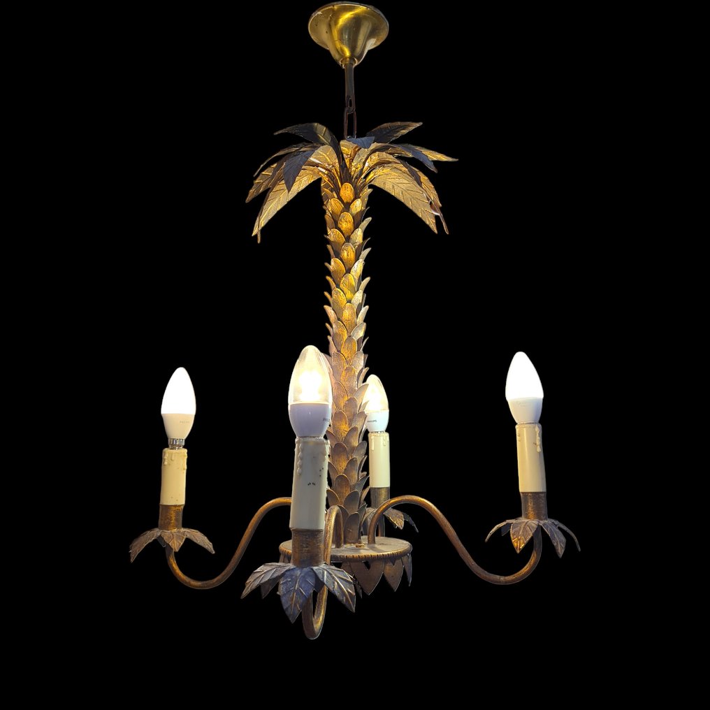 枝形吊灯 - 归属于 Maison Jansen - 青铜或紫铜外观金属 #2.1
