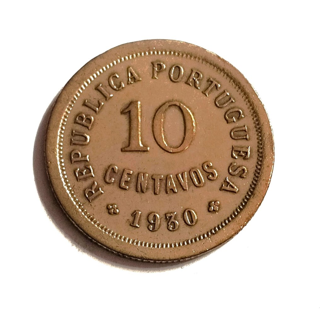 葡萄牙. Republic. 10 Centavos - 1930 - Muito Rara #1.1