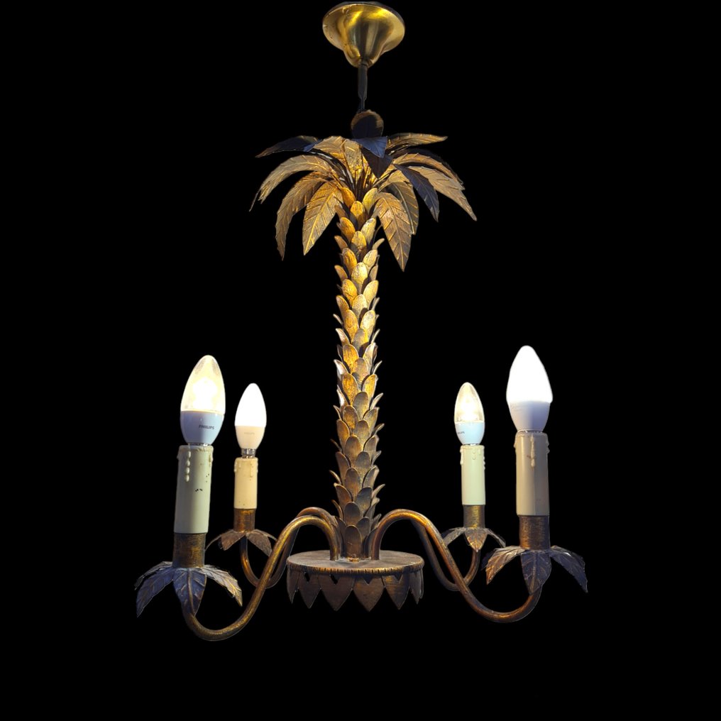 枝形吊灯 - 归属于 Maison Jansen - 青铜或紫铜外观金属 #1.1