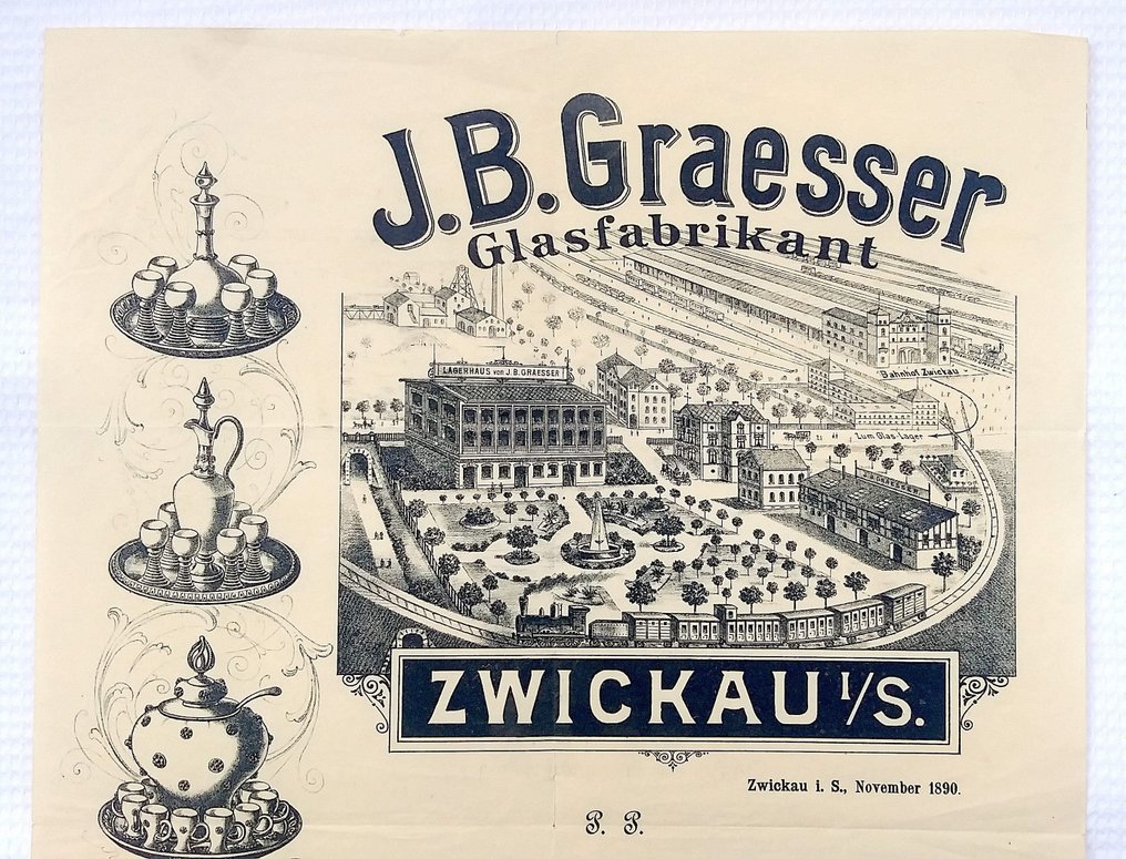 Anonymous - J. B. Graeser. Glasfabrik, Zwickau, 1890 - 1890s #1.2