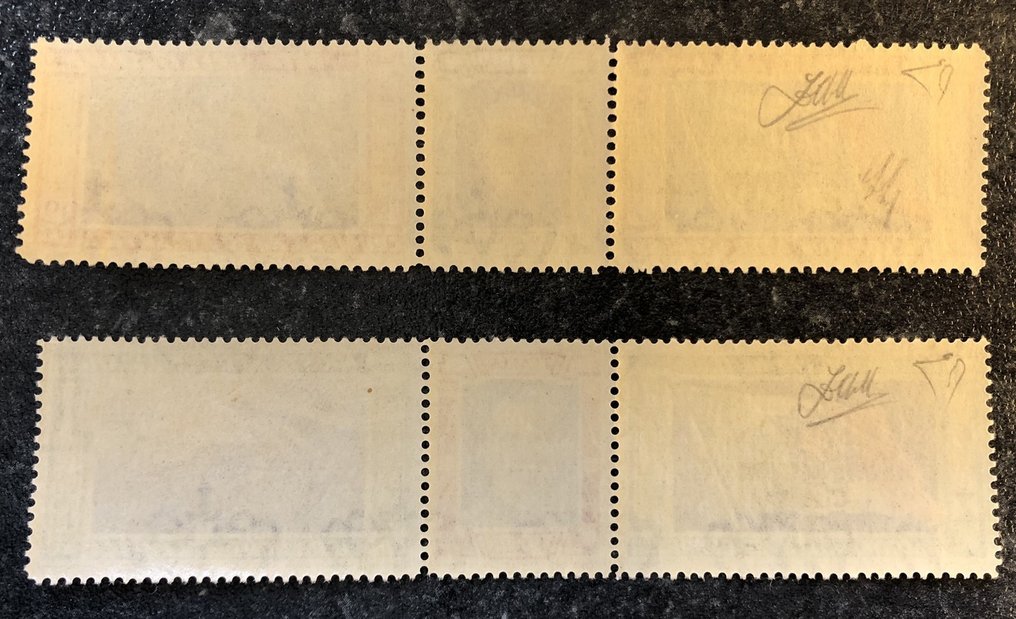 Italia Regno 1933 Trittico Crociera Nord Atlantica L. 5,25 + 44,75