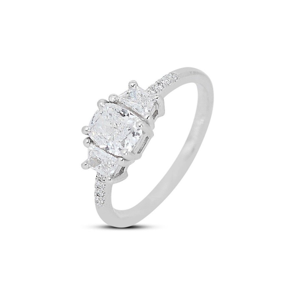 - 1.44 Total Carat Weight Diamonds - - Ring - 18 karat Hvitt gull -  1.44 tw. Diamant  (Naturlig) - Diamant #2.1