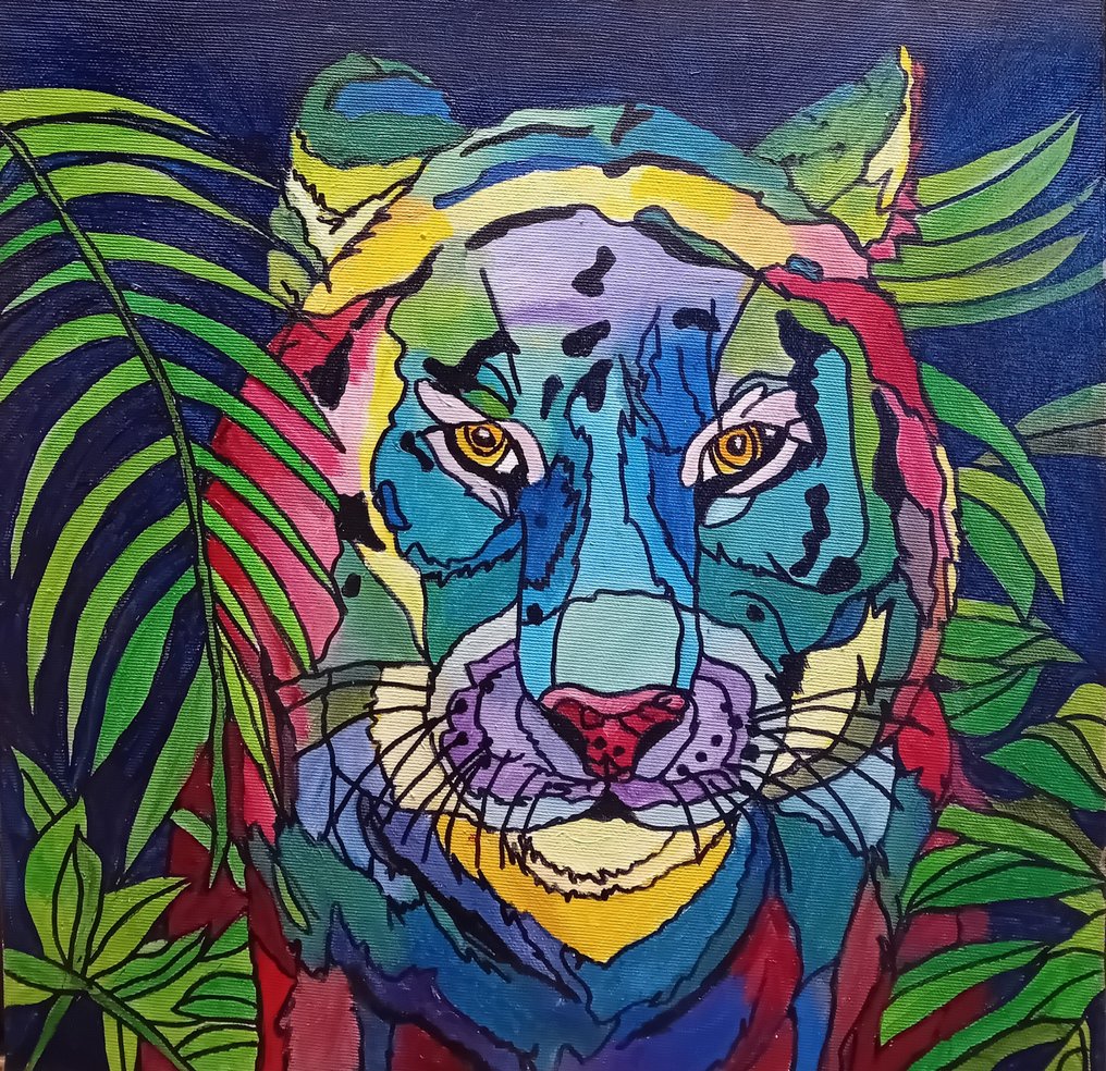 Elena Galimberti (XXI) - Rainbow tiger #1.1