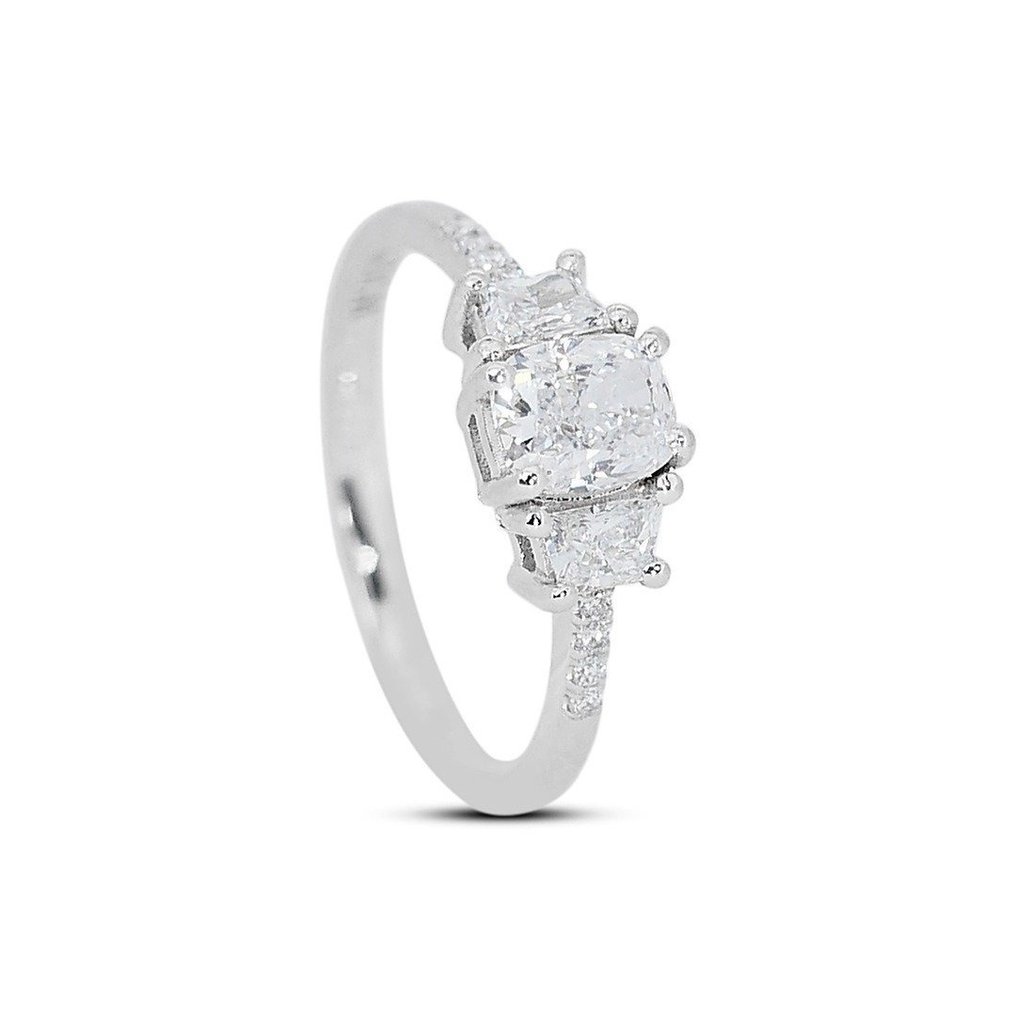 - 1.44 Total Carat Weight Diamonds - - Ring - 18 karat Hvitt gull -  1.44 tw. Diamant  (Naturlig) - Diamant #1.2
