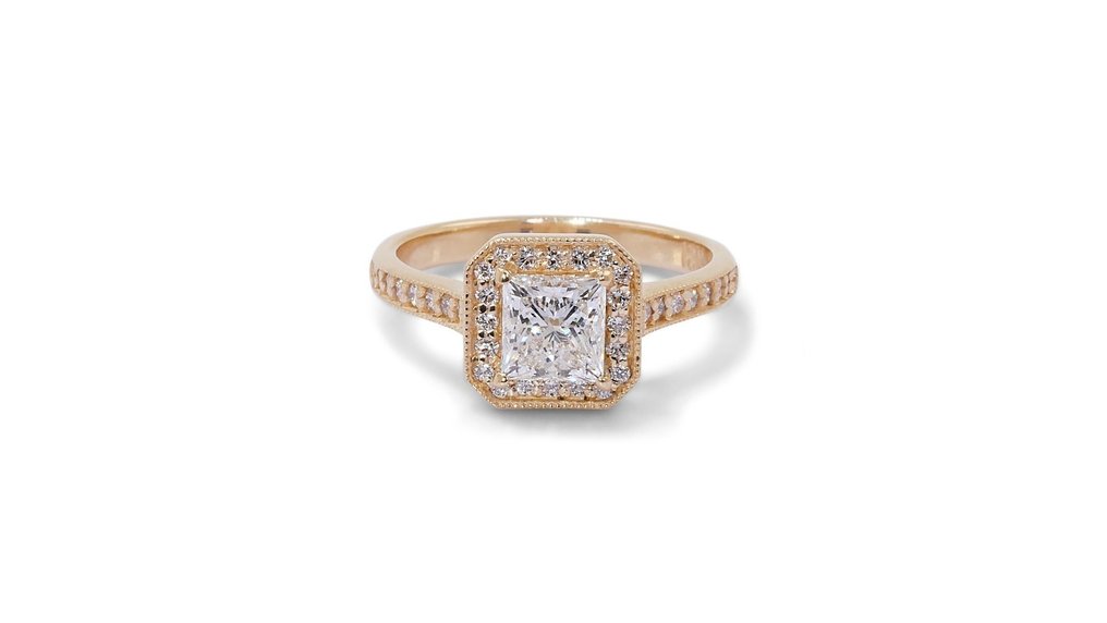 Δαχτυλίδι - 18 καράτια Κίτρινο χρυσό Διαμάντι  (Φυσικό) - Διαμάντι #1.1