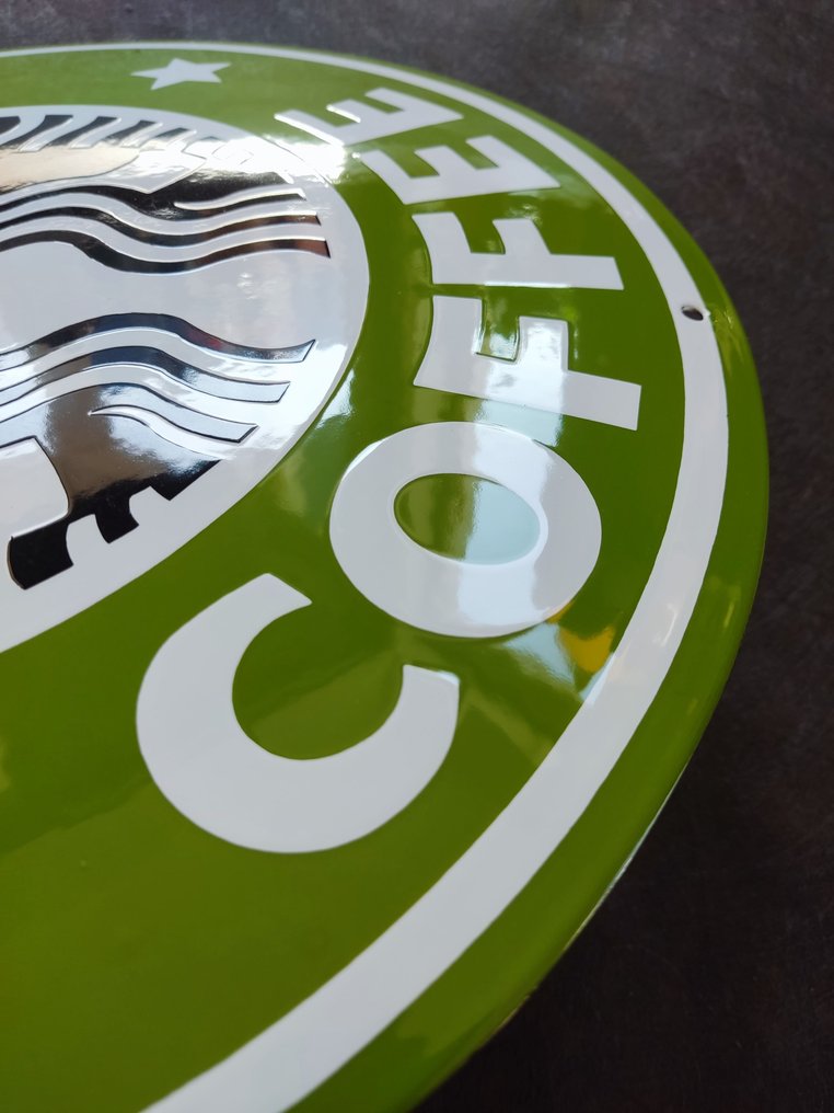 Starbucks - Coffee Starbucks Cafe enamel sign Emailschild Emaille Schild #2.1