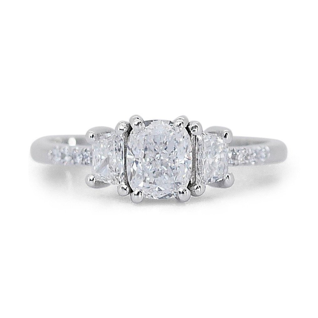 - 1.44 Total Carat Weight Diamonds - - Ring - 18 karat Hvitt gull -  1.44 tw. Diamant  (Naturlig) - Diamant #1.1