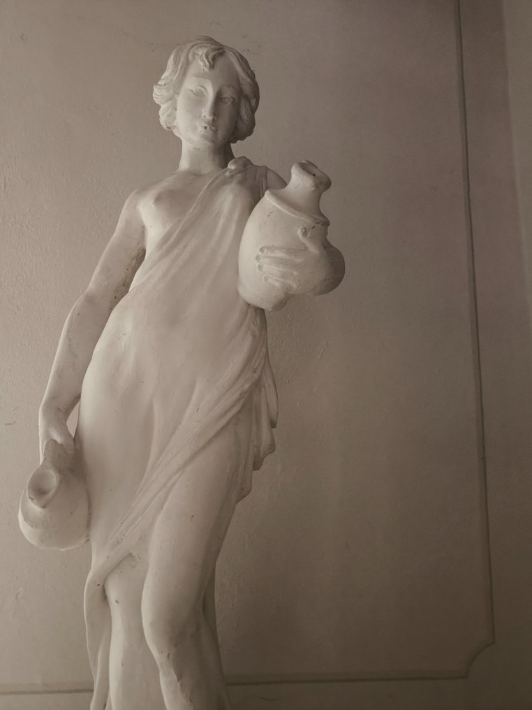 Statue, Donna con anfora - 130 cm - Gips #1.2