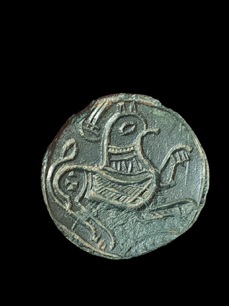 Era bizantina exquisito aplique con representación de un leon muy detallado Bronce Aplique de joyería  (Sin Precio de Reserva) #1.1