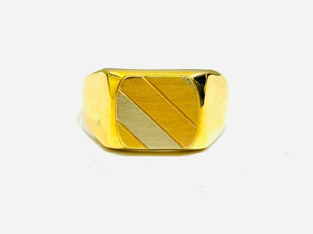 Anello sigillo - 18 carati Oro bianco, Oro giallo, Oro rosa  #1.1