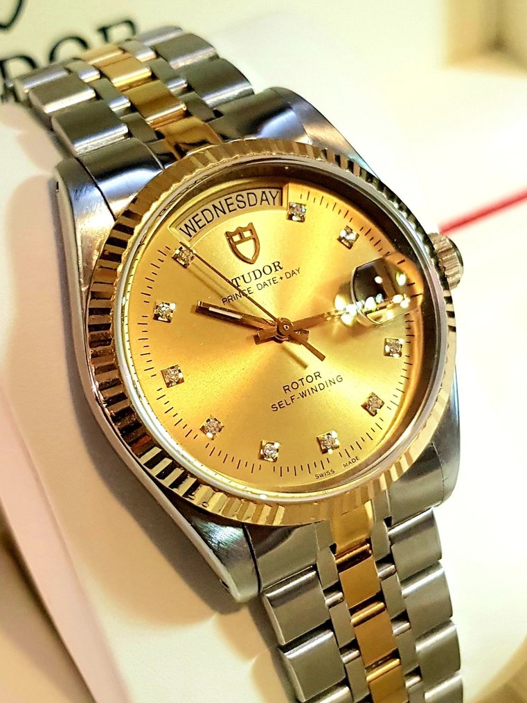 Tudor - Prince Date+Day - "GOLD DIAL" - 36mm - Ref. 76213 - Herren - 1990-1999 #4.3