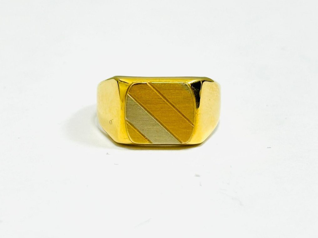Anello sigillo - 18 carati Oro bianco, Oro giallo, Oro rosa  #2.1