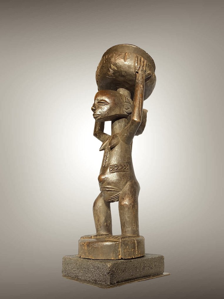 Statuette/coupe divinatoire - Hemba / Luba - République démocratique du Congo  (Sans Prix de Réserve) #1.2
