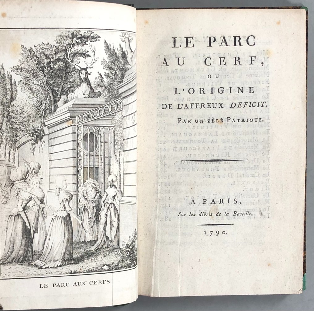 Louis Gabriel Bourdon - Le Parc au cerf ou l'origine de l'affreux déficit - 1790 #1.1
