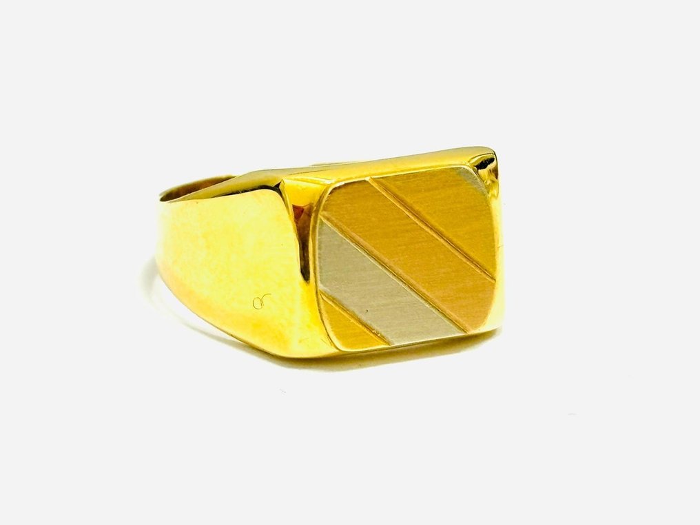 Anello sigillo - 18 carati Oro bianco, Oro giallo, Oro rosa  #2.2