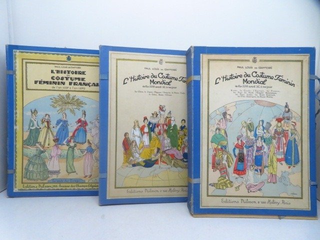 Paul Louis de Giafferri - ‎L’Histoire du costume féminin [320 planches coloriées au pochoir] - 1925 #1.3