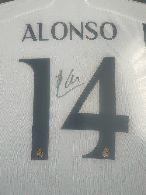 皇家马德里 - 西班牙足球联盟 - Signed Xabi Alonso - Football jersey  #1.2