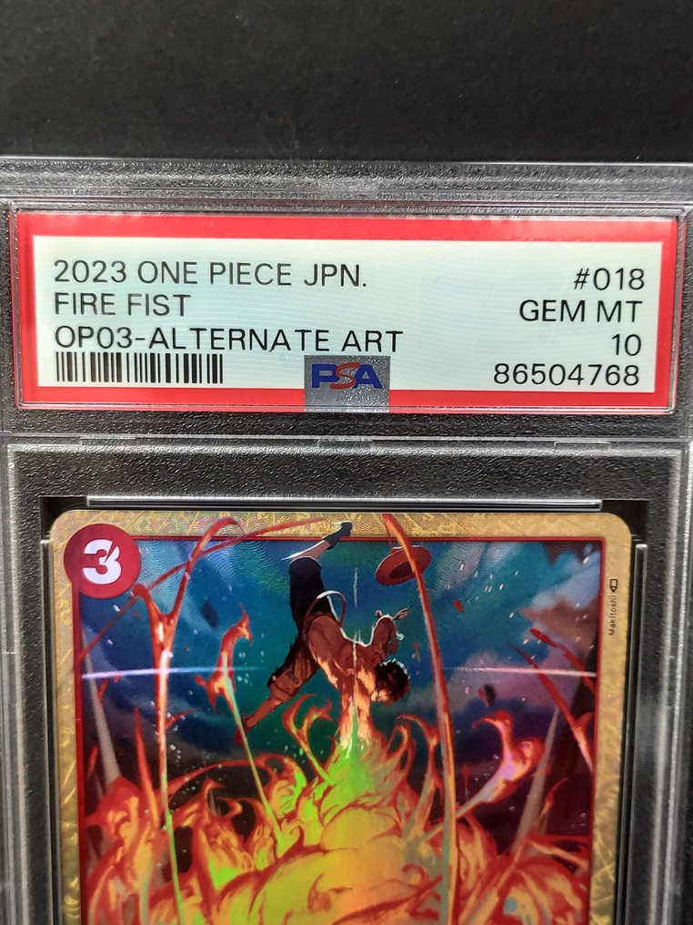 One Piece OP03 - Portgas Ace - Fire Fist Alternate Art Graded card - PSA 10 #2.1