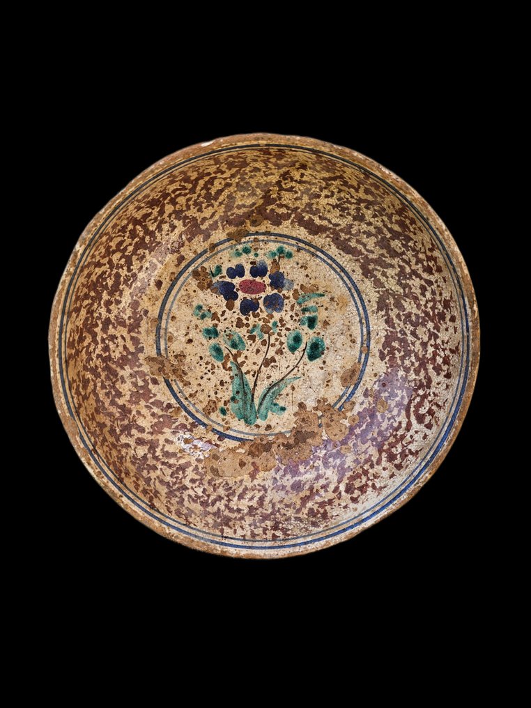 Itália, Sicília - Caltagirone Tigela de cerâmica antiga - 20 cm #2.1