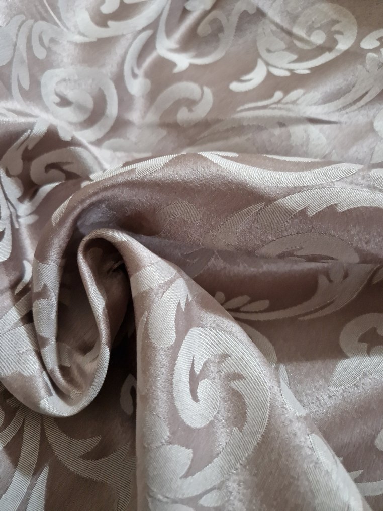 San leucio - frumoasa stofa de damasc cupru 590x150cm - Textil (2)  - 590 cm - 150 cm #1.1