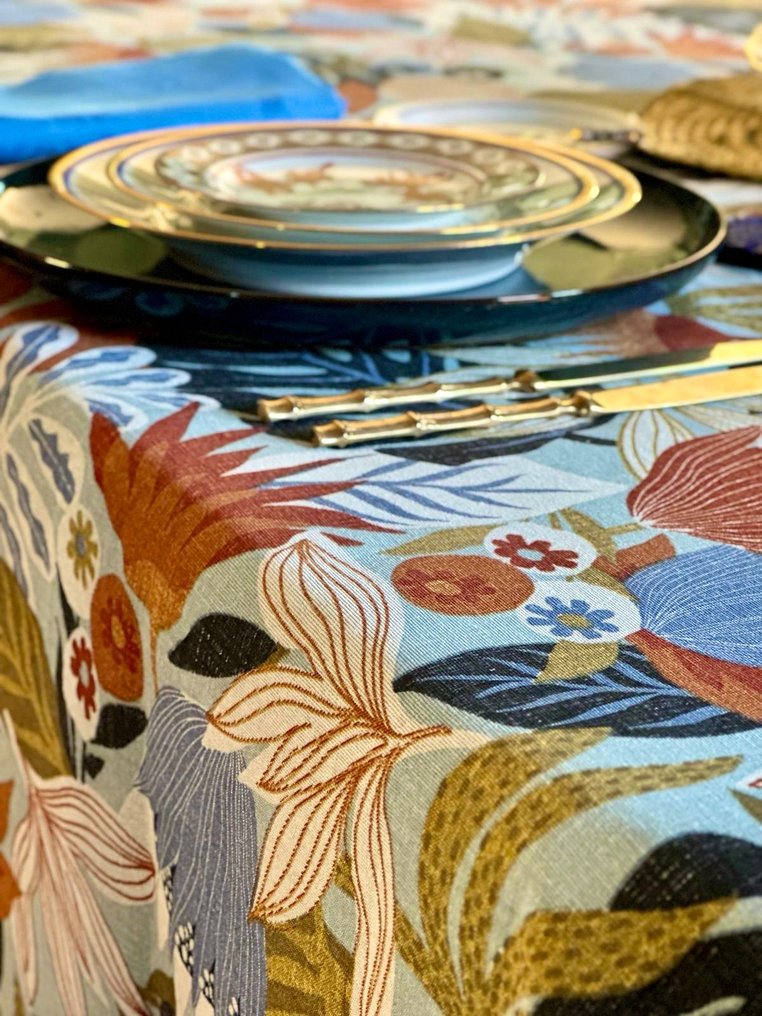 Tafelkleed voor grote tafels, bedrukt in intense kleuren 2,70 x 1,80 - Tafelkleed  - 270 cm - 180 cm #1.1
