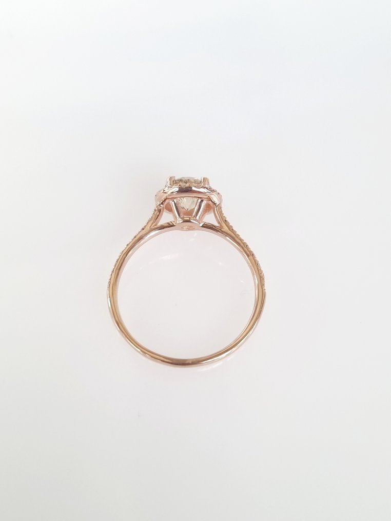 Cocktail ring - 14 kt. Rose gold -  1.24ct. tw. Diamond  (Natural) #2.1