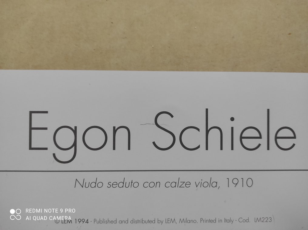 schiele - Egon Schiele - Nudo seduto con calze viola - 1994 - 1990‹erne #3.2
