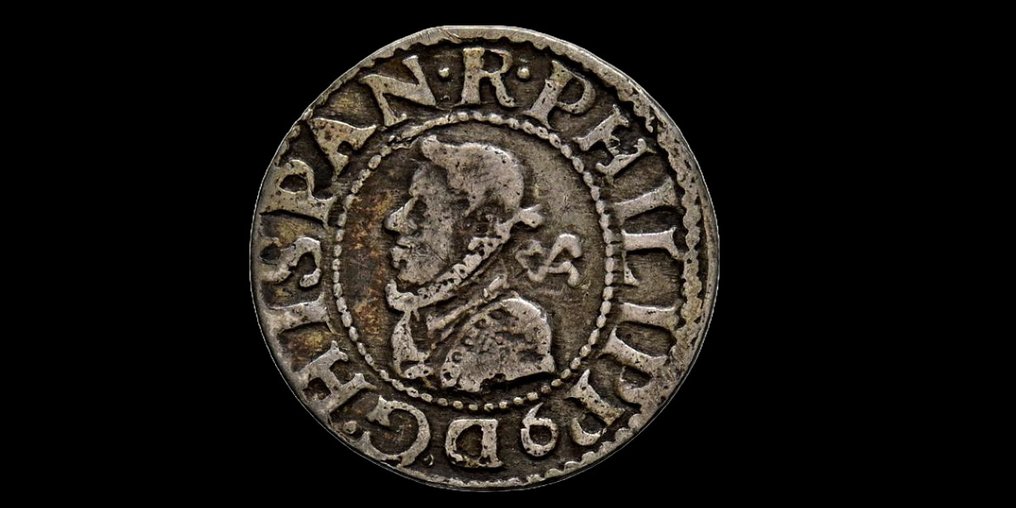 Espanha. Felipe III (1598-1621). 1/2 Groat 1612, Barcelona. Busto propio #1.1