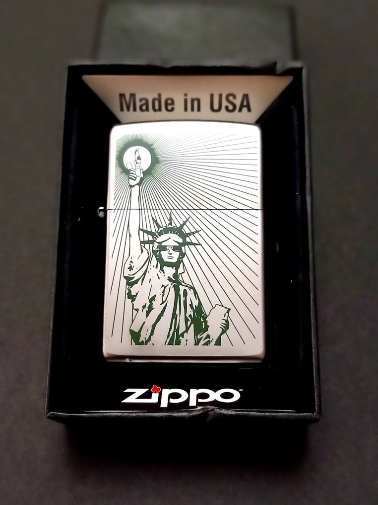 Zippo, Zippo Libertad Año 2015 Mes Marzo - Lighter - Steel (stainless) #1.1