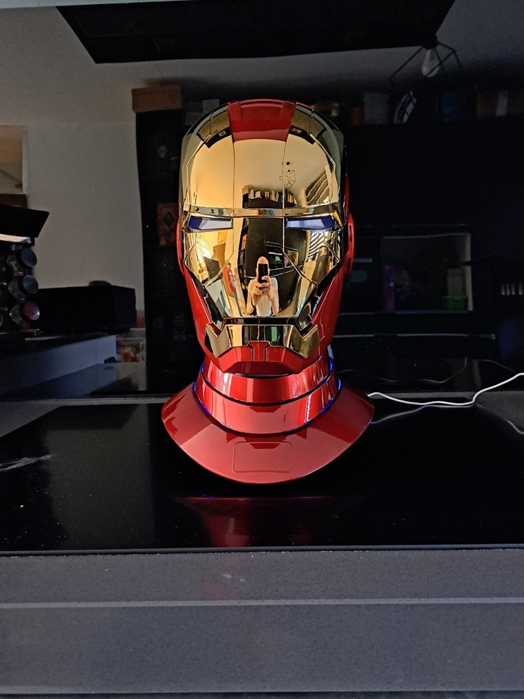 Marvel: Iron Man - MK5 - Electronic Helmet - Autoking - with ted sno bluetooth stand #1.1