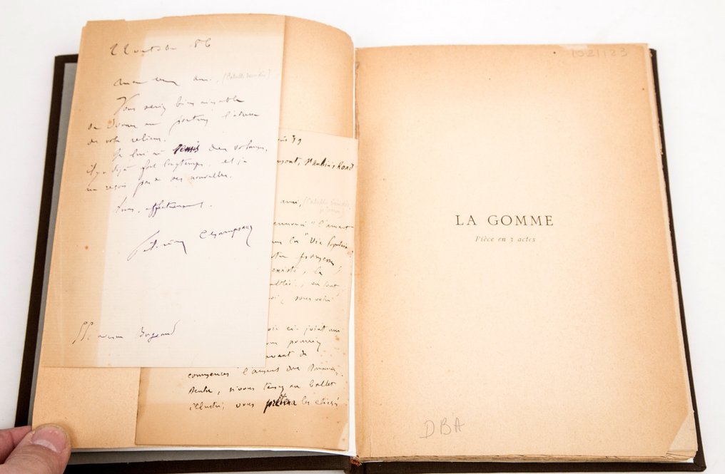 Felicien Champsaur - La Gomme [avec deux cartes autographes de Champsaur à Catulle Mendes] - 1889 #3.2