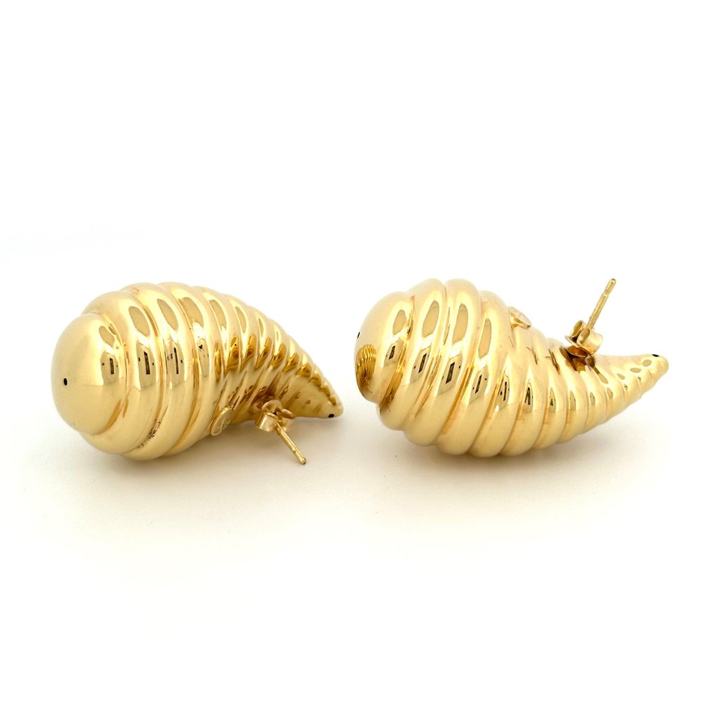 Orecchini nuovi: 8,2 gr - 4x2,5 cm - 18 Kt - Earrings - 18 kt. Yellow gold  #1.2