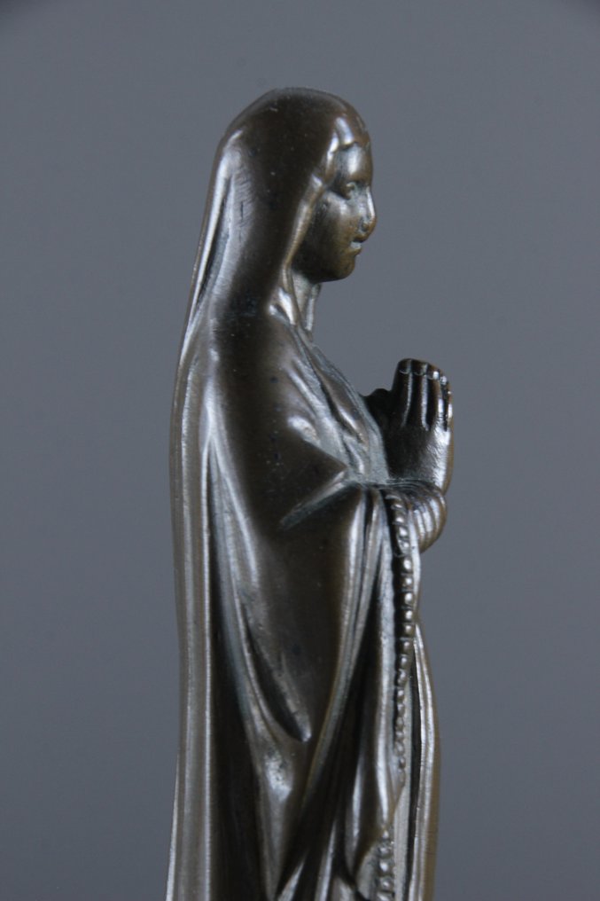 小塑像 - OLV van Lourdes - 青銅色 #1.2