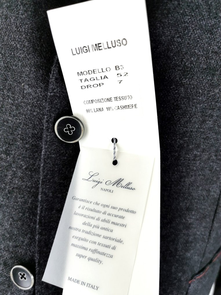 Luigi Melluso - NEW - Wool/Cashmere RT 1500+- Euro - Blazer - New with tags #4.3