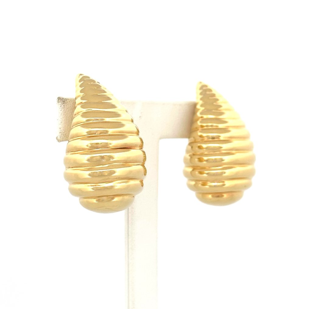 Orecchini nuovi: 8,2 gr - 4x2,5 cm - 18 Kt - Earrings - 18 kt. Yellow gold  #1.1
