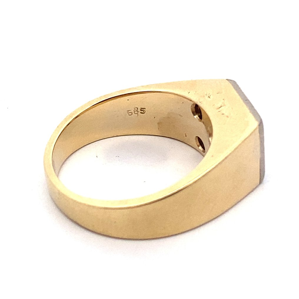 戒指 - 14K包金 黄金 -  0.40 tw. 钻石  #1.2