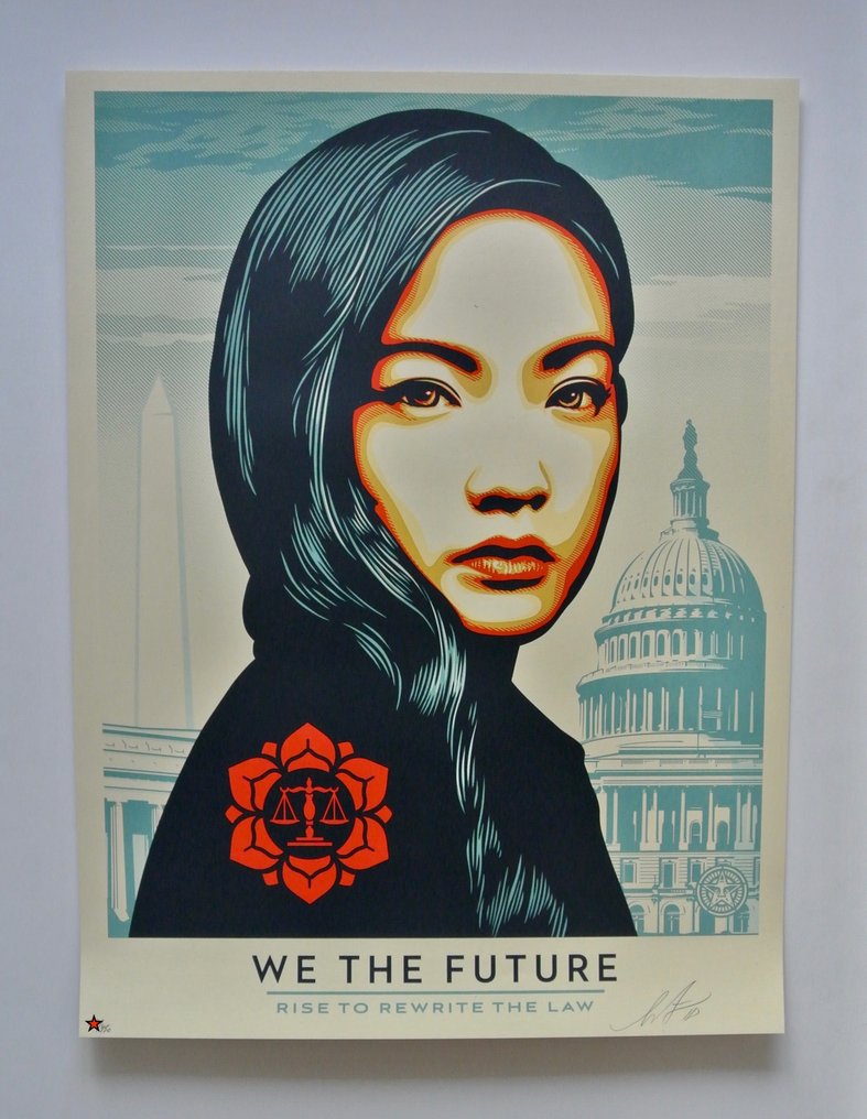 Shepard Fairey (OBEY) (1970) - We the Future Rise Above the Law - with Certificate of Authenticity #1.0