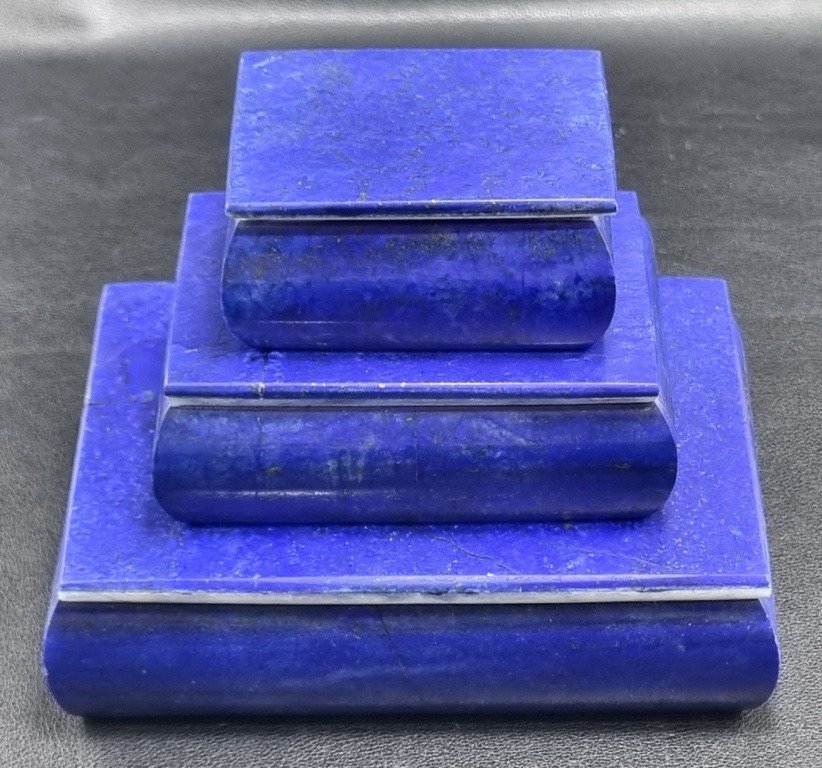 Lapis Lazuli edelsten Smykkeskrin, nytt design - Høyde: 157 mm - Bredde: 105 mm- 1916 g - (3) #1.1