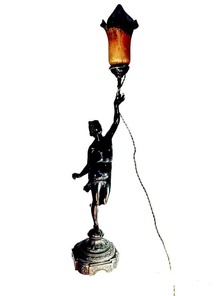 Inspiré de Jean de Bologne - 雕刻, Déesse romaine, Fortuna - 85 cm - 古銅棕色銅綠 #1.2