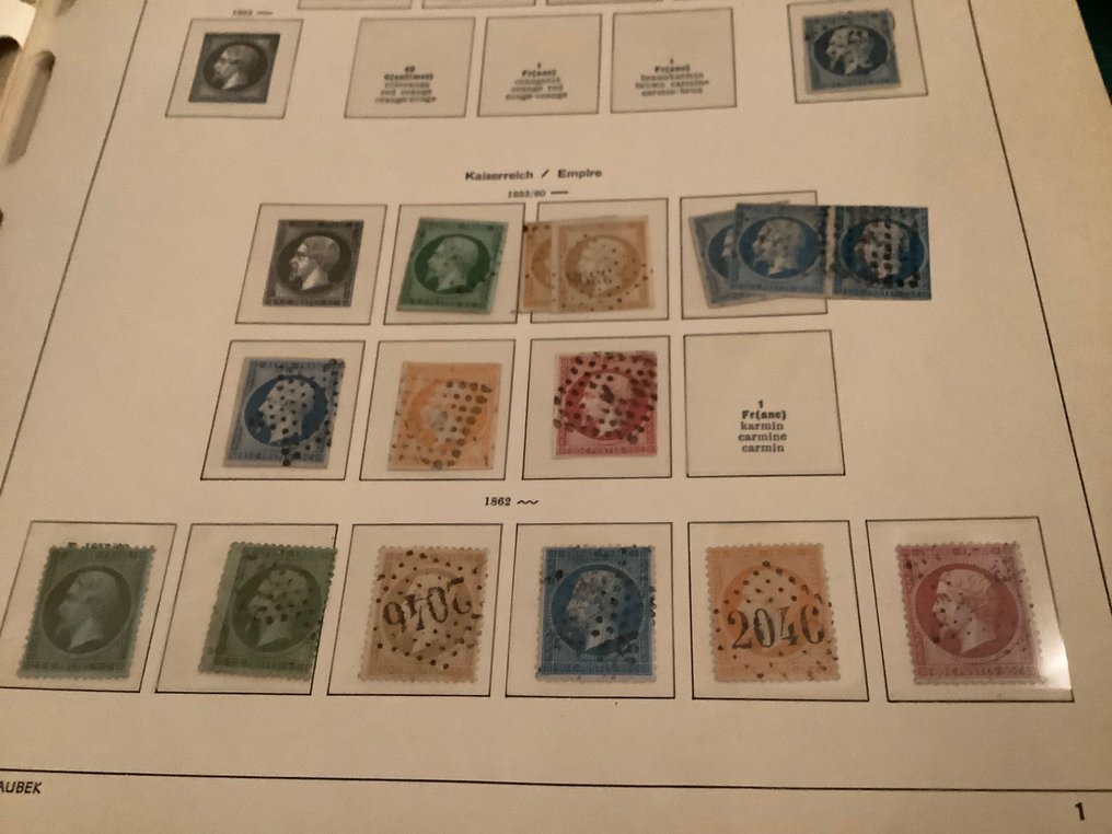 Γαλλία 1849/1949 - Καλή βασική συλλογή με καλύτερα γραμματόσημα όπως Le travail, classical, Adler, pont du gare κ.λπ. - Yvert #3.2
