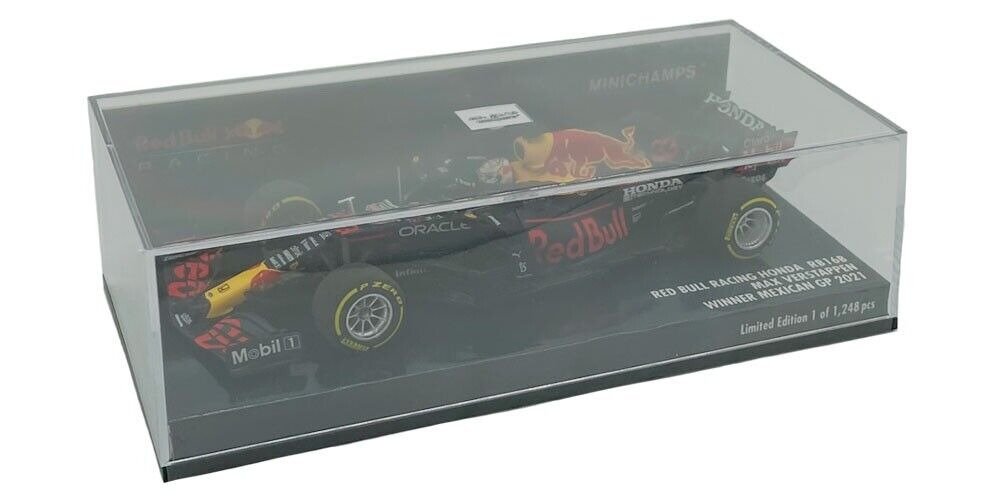MiniChamps 1:43 - Model race car - Red Bull Racing Honda RB16B #33 Winner Mexican GP 2021 - Max Verstappen - Limited edition of 1,248 pcs. #4.3