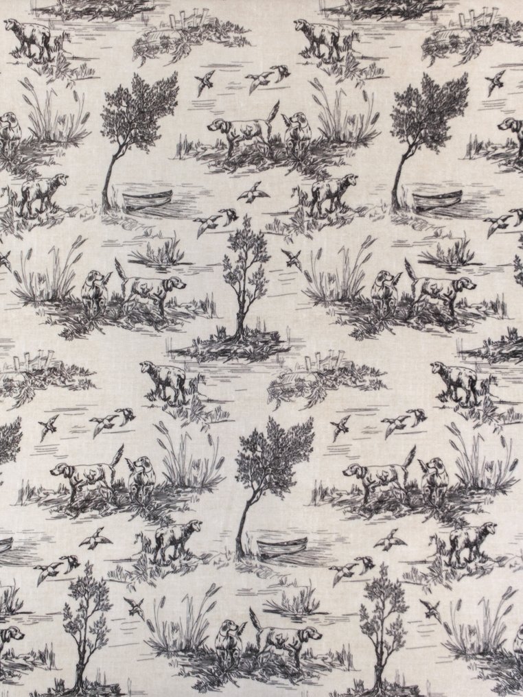 HUNTING CHRONICLES - Toile de Jouy Fluweel in beperkte oplage - 300 x 300 cm - Made in Italy - Textiel  - 300 cm - 300 cm #1.1