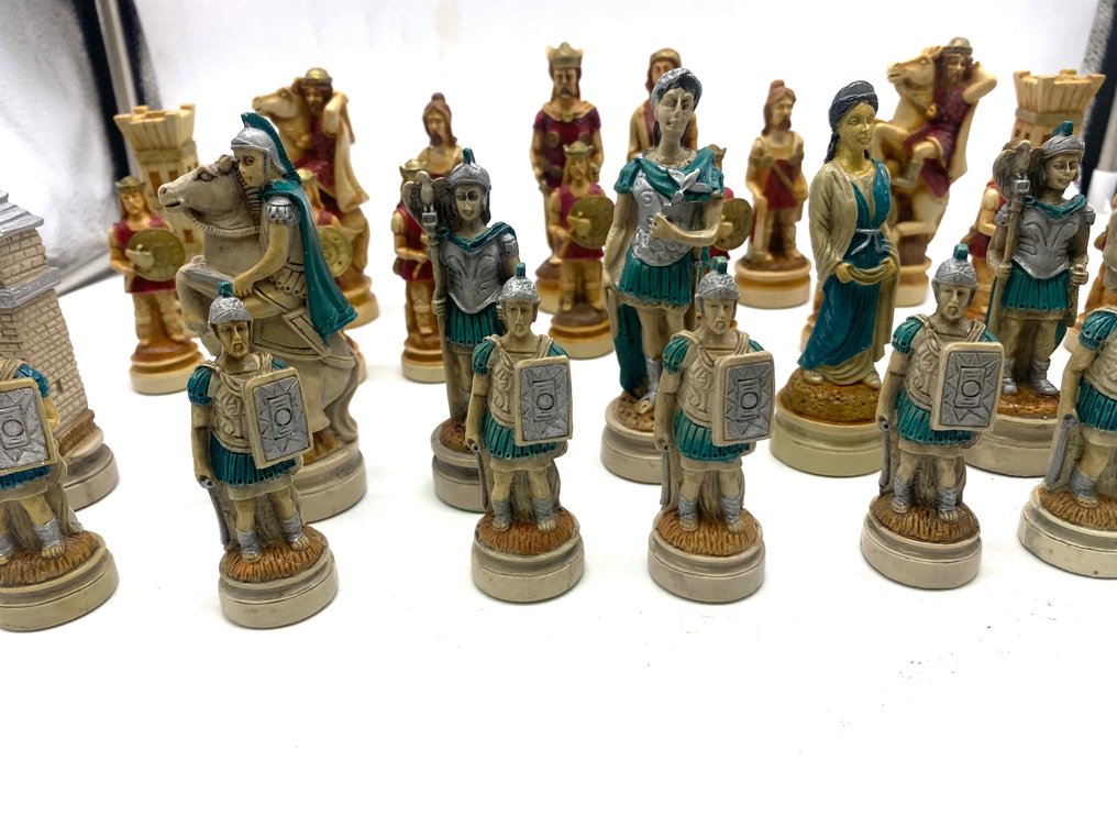Jeu d'échecs - Nigri Chess Bataille des Romains contre la poussière de marbre des Barbares #2.2